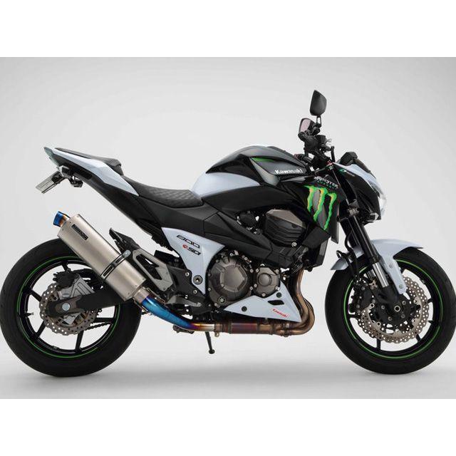 BMS RACING FACTORY Z800 マフラー本体 R-EVO スリップオン JMCA サイレンサー チタンソリッド BMSの画像