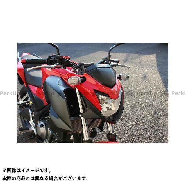 POSH Faith CB250F ウインカー関連パーツ ライトウエイトLEDウインカーキット ボディカラー ブラック レンズカラー クリアー ポッ…_1