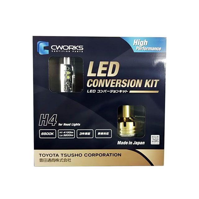 CWORKS ライト・ランプ H4用 LEDコンバージョンキット 6500K シー 