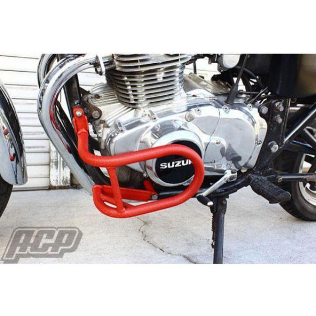ACP GS400 GS400L エンジンガード チヂミ塗装 カラー 赤 : パーク
