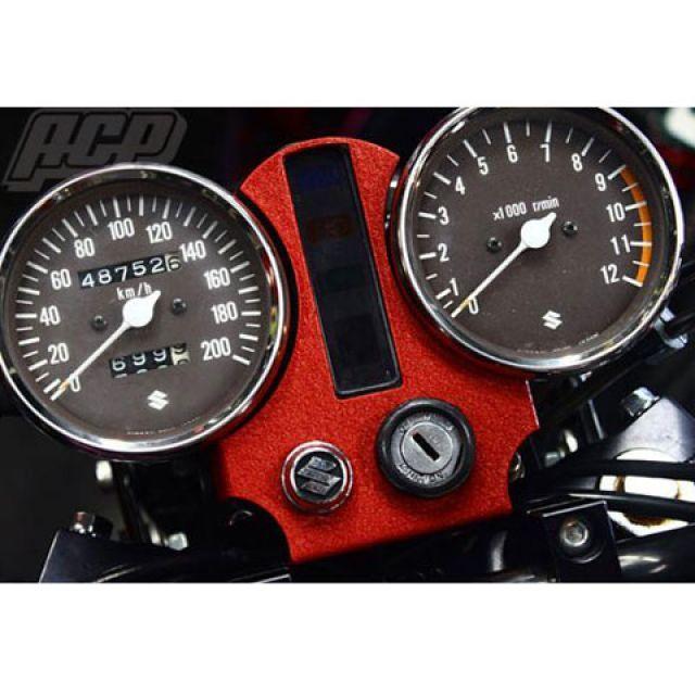 正規品／ACP GS400 RG250 メーターカバー類 GS400 チヂミ塗装 メーター 