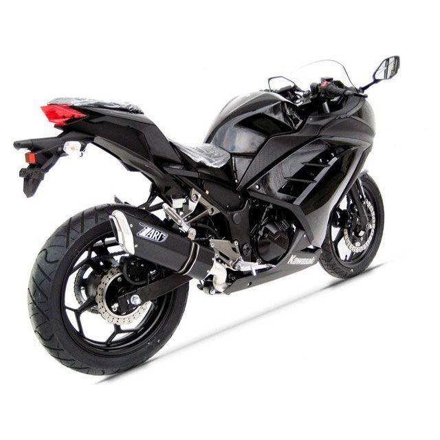 ZARD NINJA 250/300 マフラー本体 ステンレススチール -カーボン レーシング スリップオン for KAWASAKI NINJA …_2