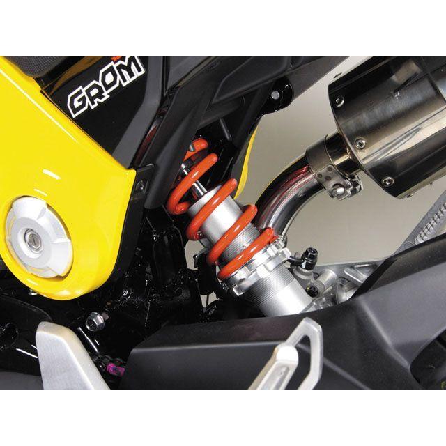 SP TAKEGAWA GROM リアサスペンション関連パーツ リアショックアブソーバー（シルバー/レッド） SP武川の画像