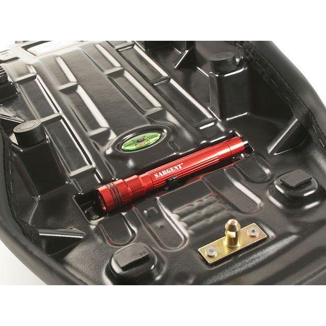 Sargent Scrambler シート関連パーツ 1ピースレギュラーシート パイピング：カスタム（CarbonFX/パイピング：A-066 レッ…_2