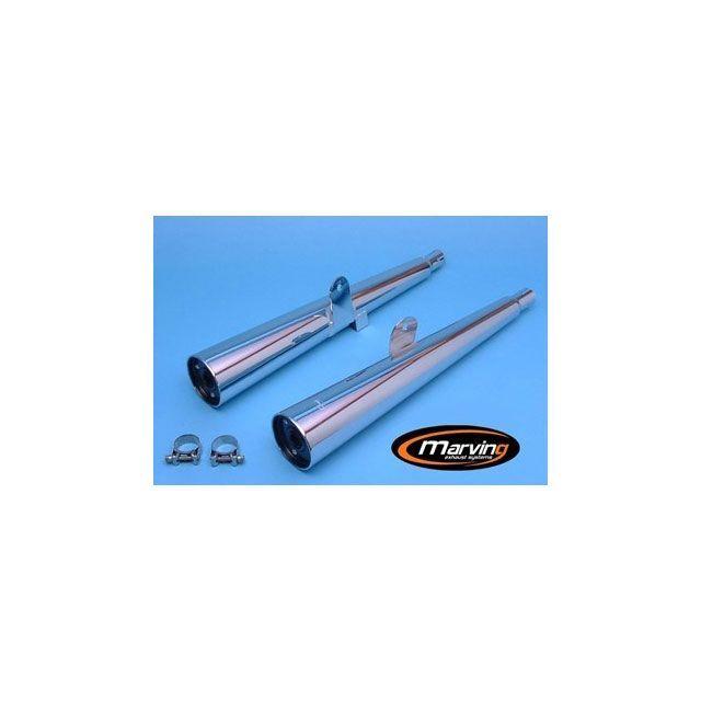 まみ　2個セット Marving Z 250 マフラー本体 デュアルマフラー Marvi クロム - EU公道