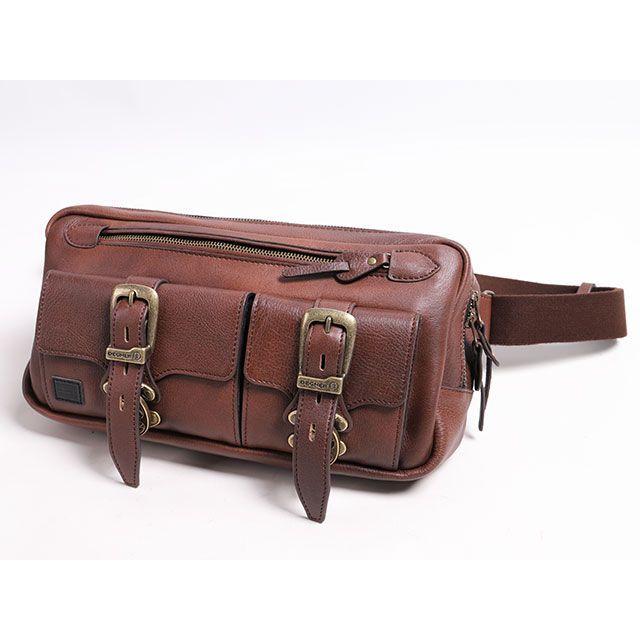 DEGNER ツーリング用バッグ W-114 レザーボディバッグ（ブラウン