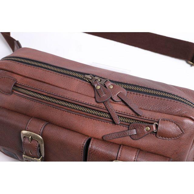 レザー ボディバッグ ブラウン Amazon | デグナー(DEGNER) レザーボディバッグ/LEATHER BODY BAG