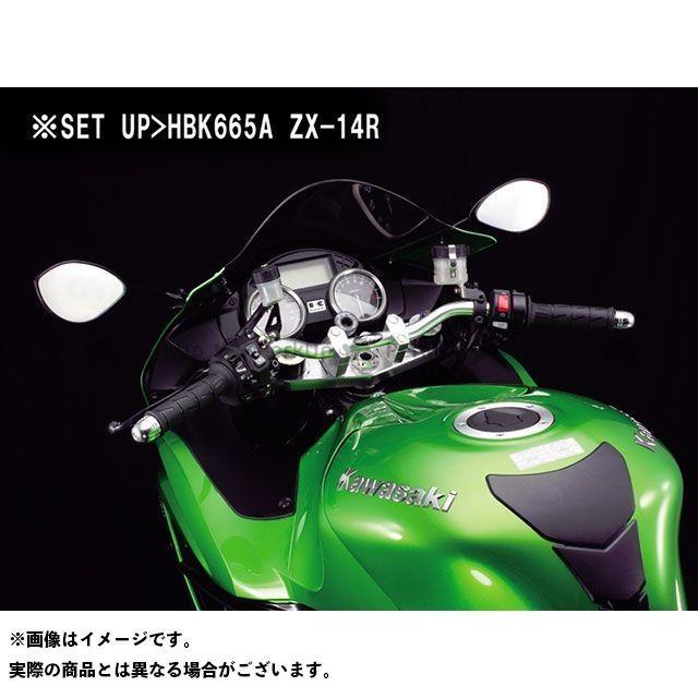HURRICANE ZX-14R ハンドル関連パーツ バーハンドルキット カラー シルバー タイプ フルステンレスブレーキホース ハリケーン バイク