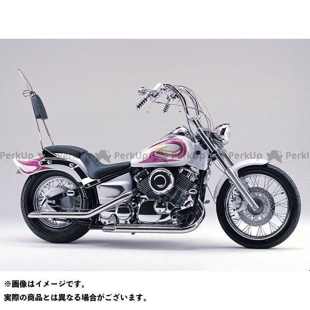 HURRICANE ドラッグスター400 ドラッグスタークラシック400 マフラー本体 ドラッグマフラー スラッシュカットTYPE I ハリケーン
