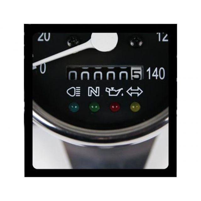 GOODS DS400 メーターキット関連パーツ サイドマウントメーターキット φ60インジゲーターランプ付き DS400（〜99） グッズ_2