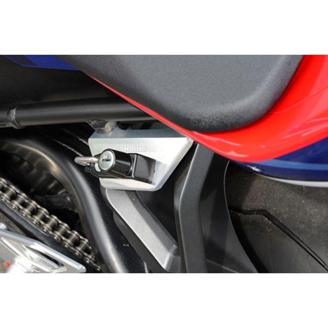 AGRAS CBR1000RR-R その他外装関連パーツ ヘルメットホルダー アルミステー ブラック ヘルメットロック ブラック アグラス_1