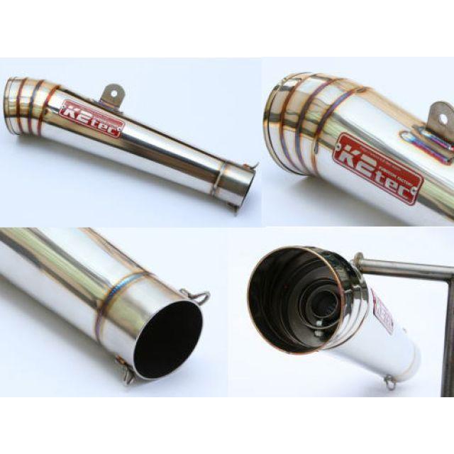 正規品／K2-tec 汎用 マフラー本体 GPスタイル メガホンサイレンサー 