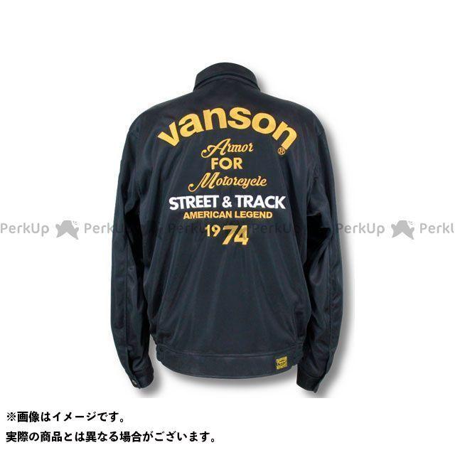 送料、無料 正規品／VANSON ジャケット 2021春夏モデル VS21104S メッシュスウィングトップジャケット（ブラック/イエロー） サイズ：M バンソ…