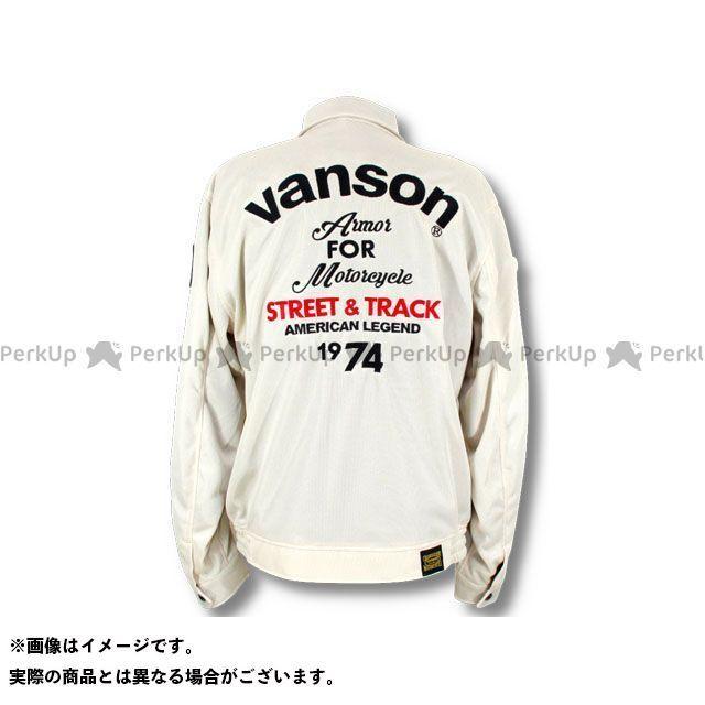 55％以上節約 正規品／VANSON ジャケット 2021春夏モデル VS21104S メッシュスウィングトップジャケット（アイボリー/ブラック） サイズ：3XL …