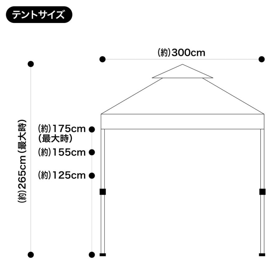 Field to Summit ワンタッチツインテント300 FTST300 3Mx3Mサイズ