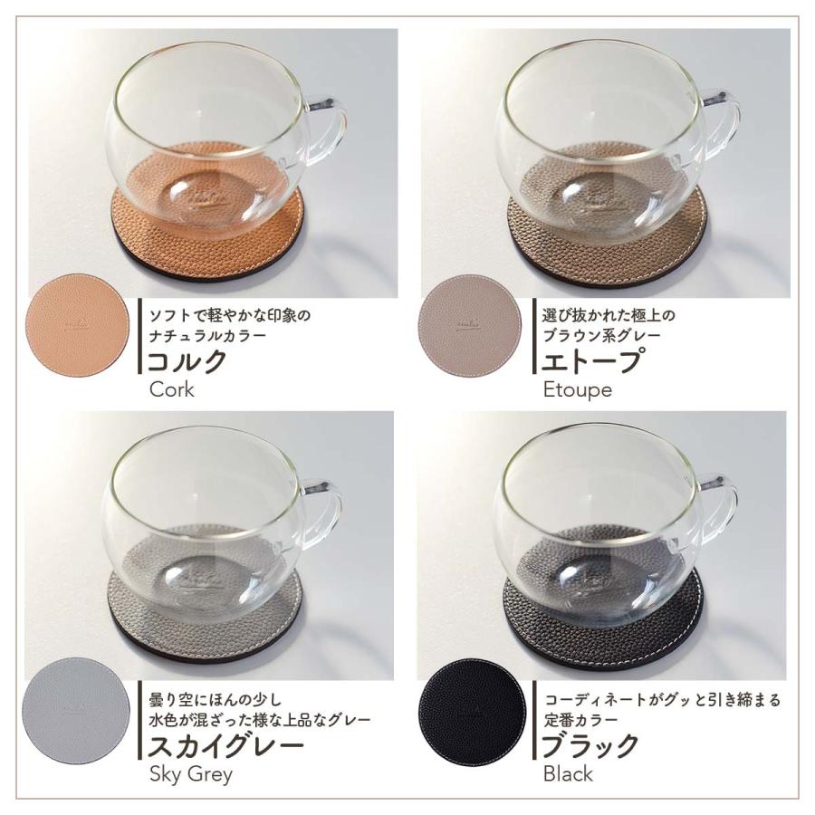 ❌懐かしい好き*.(๓´͈ ˘ `͈๓).*新品　コースター enokio コースター 本革 シュリンクレザー シンプル おしゃれ