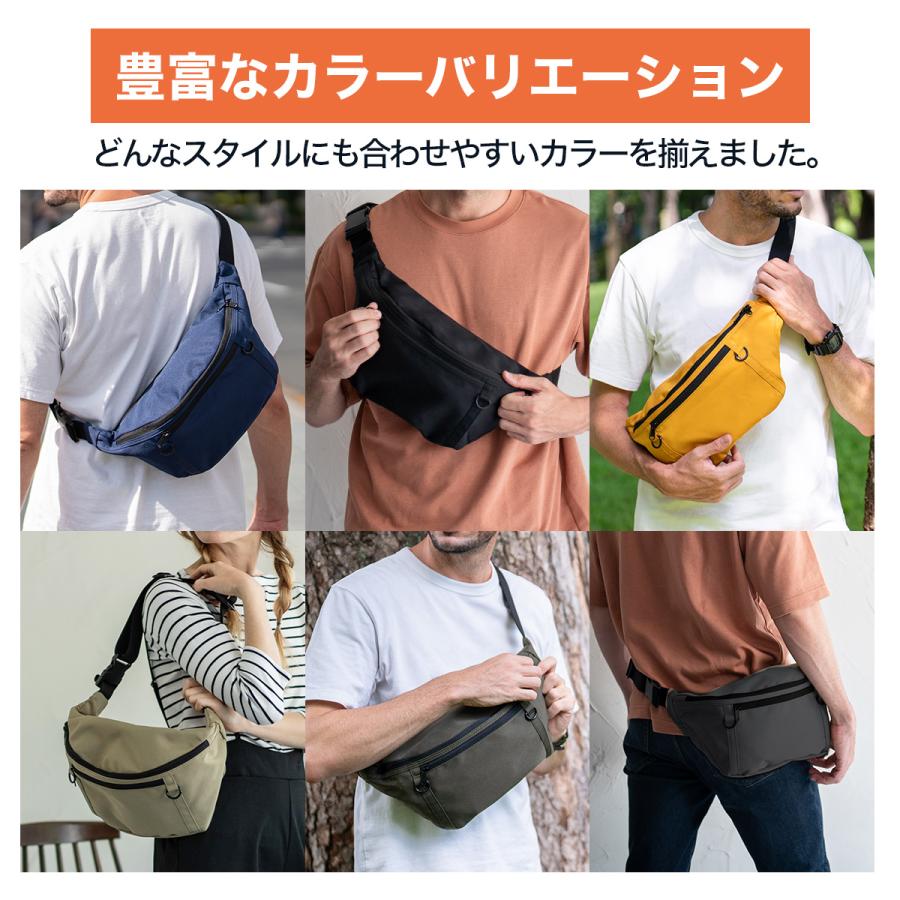 STREAM ウエストバッグ ショルダーバッグ ボディバッグ Lサイズ メンズ