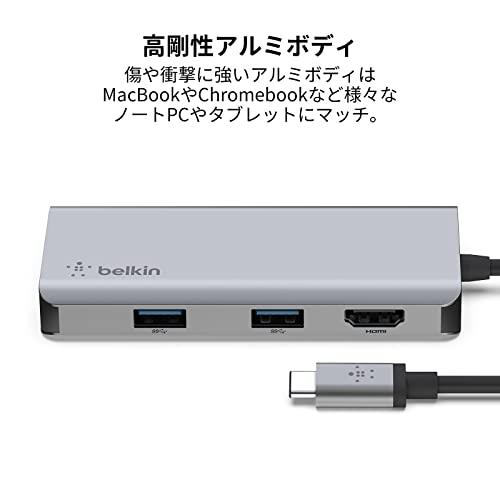 Belkin USB-Cハブ 5-in-1 Youtube編集に 4K@30Hz HDMI出力 動画編集 クリエイタ｜sta-works｜06