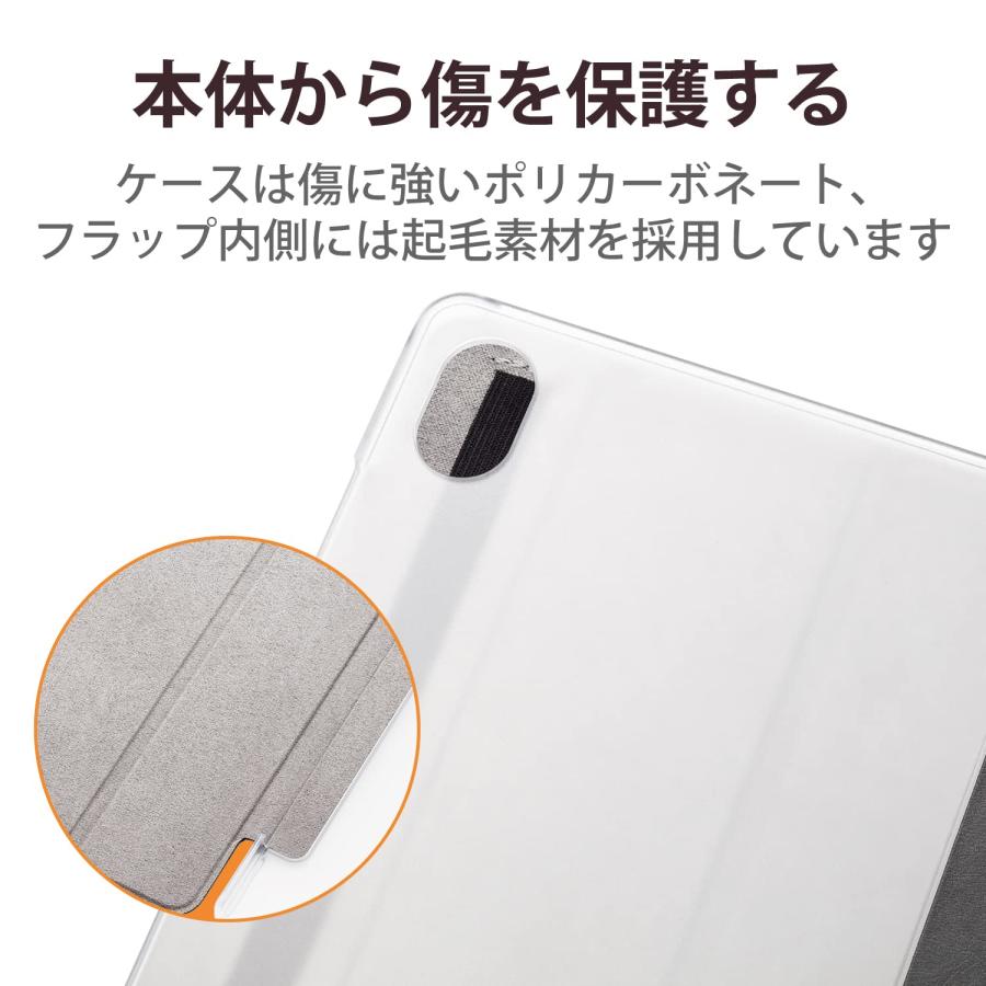 エレコム dtab Compact d-52C フラップケース 背面クリア ソフトレザー素材 2ア｜sta-works｜03