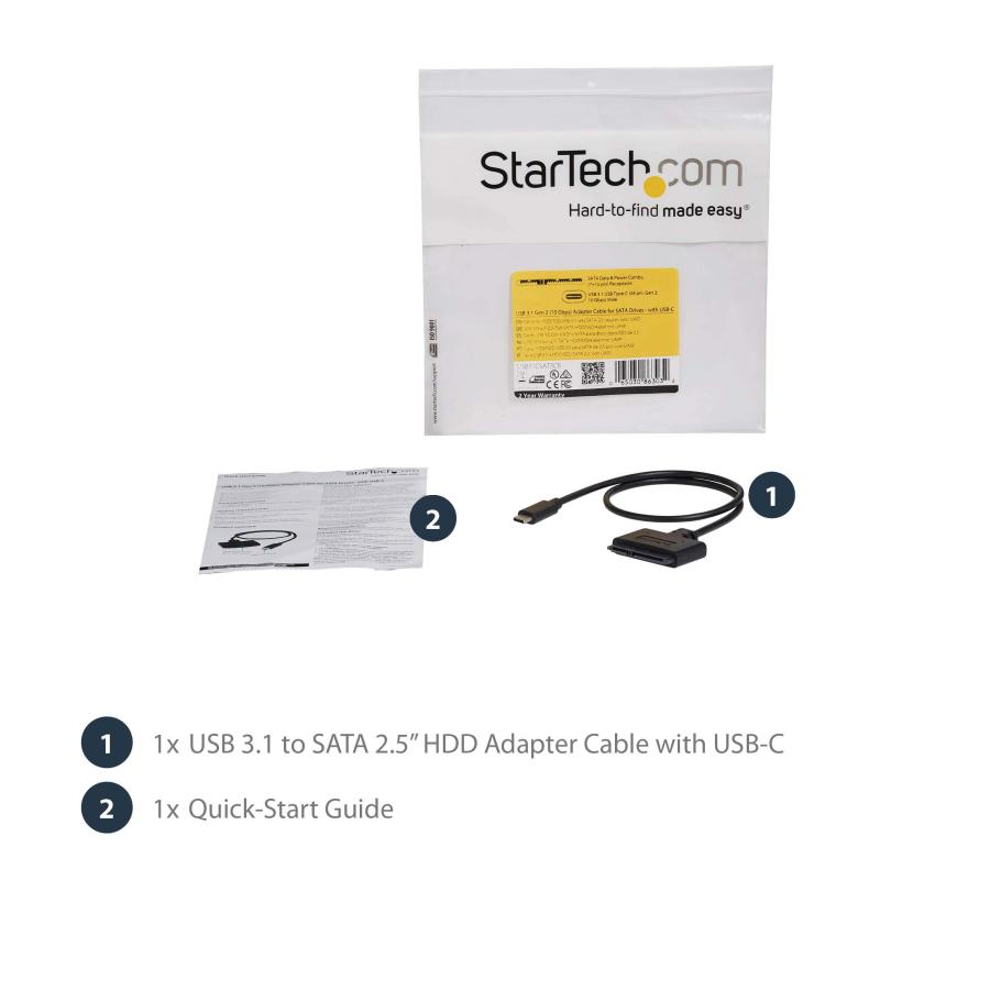 StarTech.com USB 3.1 Gen 2対応SATA-USB変換アダプタ USB31CSAT3CB｜sta-works｜07