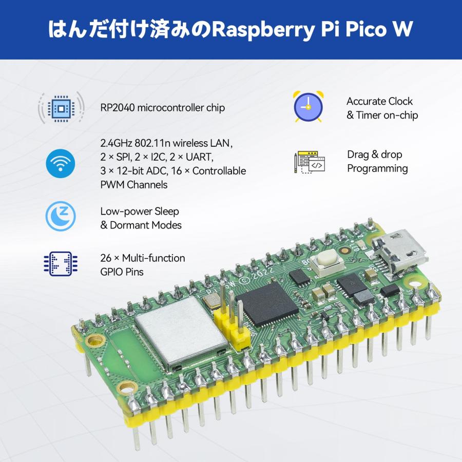 SunFounder Raspberry Pi Pico W 用のスターターキット究極版、 ビデオコース、｜sta-works｜08