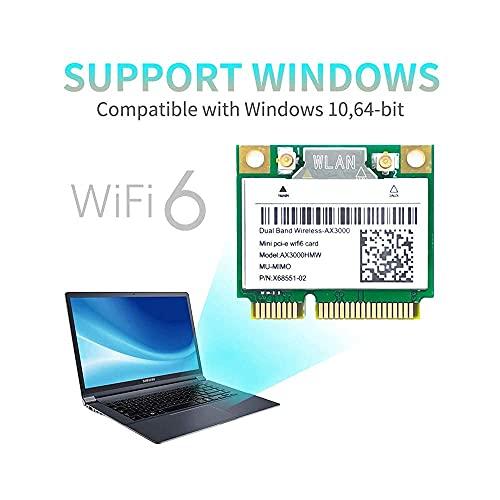 Wi-Fi 6 AX3000HMW 3000Mbps Bluetooth5.2ハーフミニPCI-EネットワークWlan WIFI｜sta-works｜03