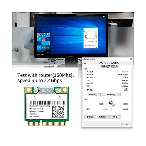 Wi-Fi 6 AX3000HMW 3000Mbps Bluetooth5.2ハーフミニPCI-EネットワークWlan WIFI｜sta-works｜06