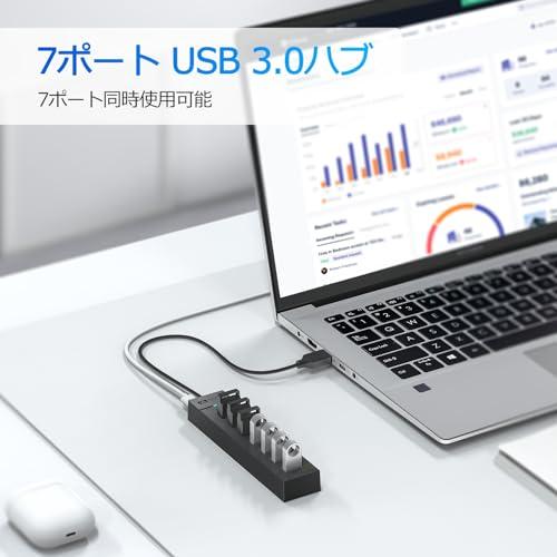 SAN ZANG MASTER 7ポートUSB3.0 ハブ 50CM 5Gbps高速転送 コンパクト USB Hub 3.｜sta-works｜06