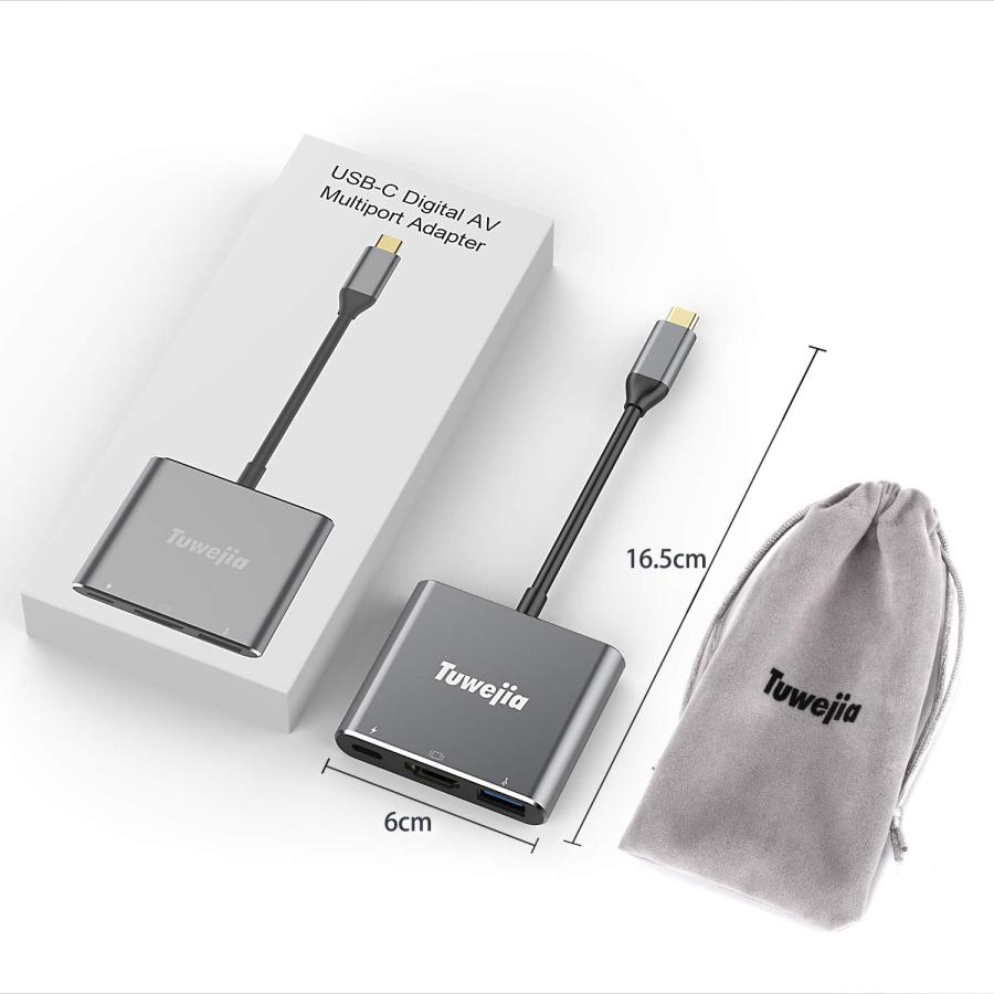 USB Type c HDMI アダプタ Tuwejia usb タイプc ４K 解像度 hdmiポート+USB 3.0｜sta-works｜07