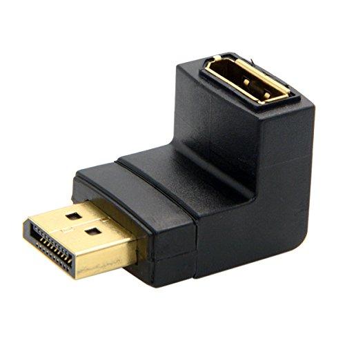 Cablecc Down ダウンアングル 90 度 DisplayPort オス - メス延長アダプター｜sta-works｜06