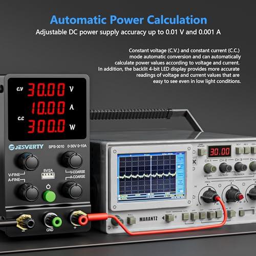 Jesverty直流安定化電源SPS-3010 （30V/10A）、0-30V 0-10A電圧電流調整可、スイ｜sta-works｜04