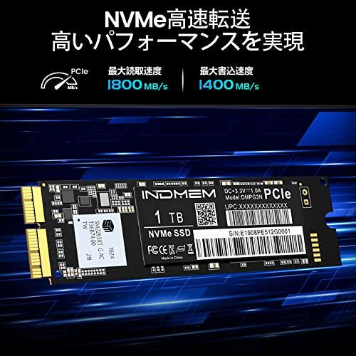 INDMEM 1TB NVMe PCIe内蔵SSD Mac専用アップグレードキット 専用ドライバー付き｜sta-works｜02