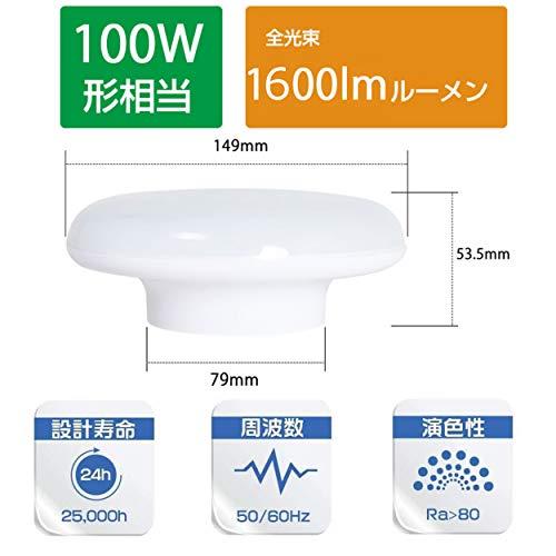 CLY シーリングライト 小型 150W形相当15W 1600lm LED 6畳 昼光色 玄関 門灯 廊｜sta-works｜02