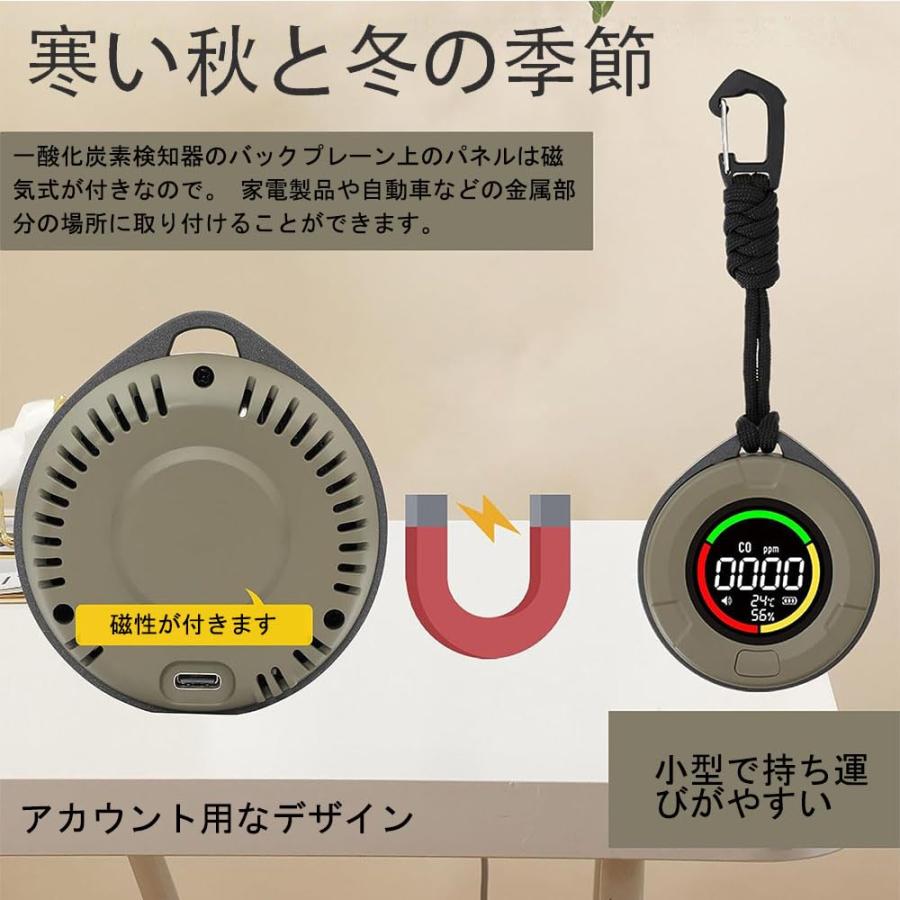 MVOWIZON 【Amazon 限定ブランド】一酸化炭素測定器 チェッカー 検知器CO濃度/湿｜sta-works｜02