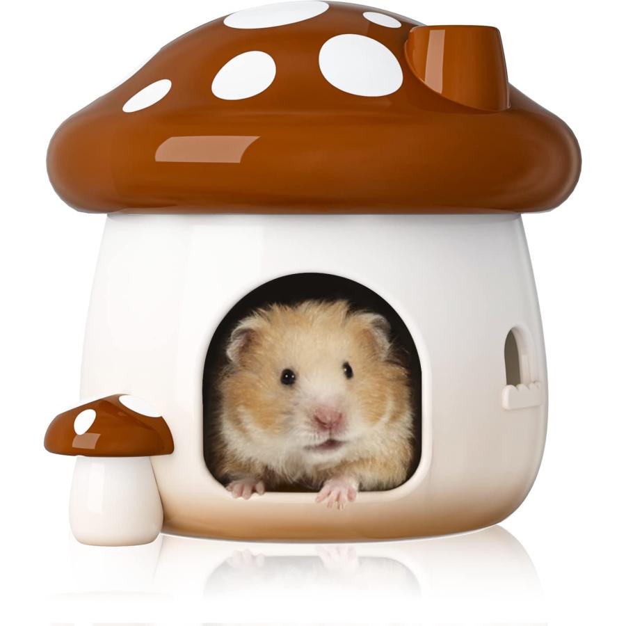BUCATSTATE ハムスター ハウス 家 隠れ家 屋根が開閉でき セラミック