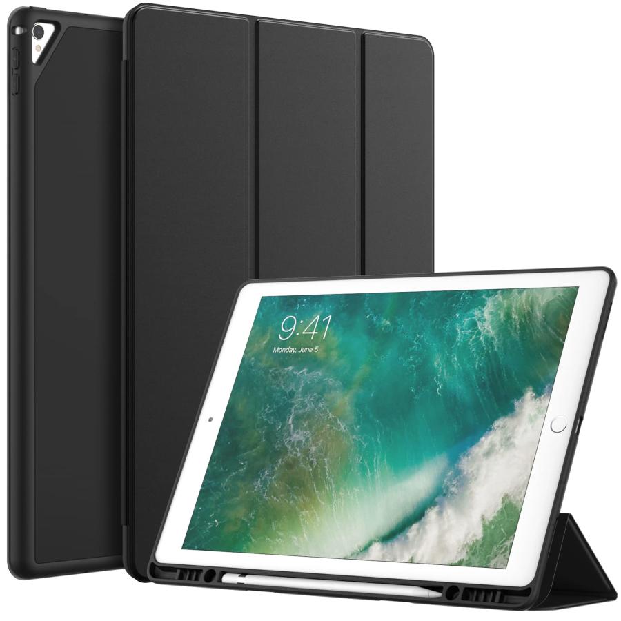 JEDirect iPad Pro 12.9 ケース 2015/2017 第1/2世代用Pencilホルダー