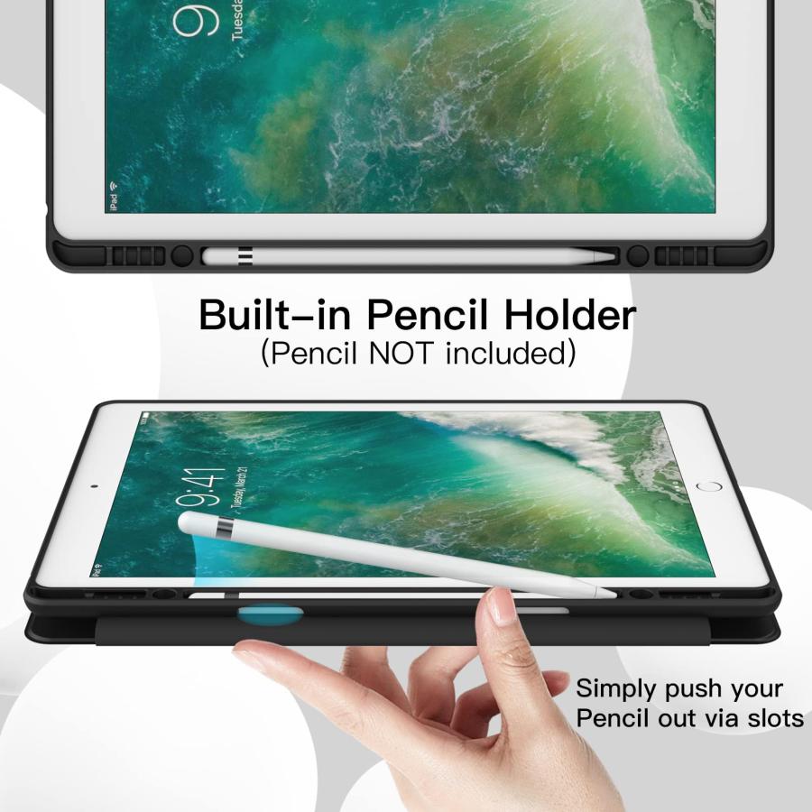 JEDirect iPad Pro 12.9 ケース 2015/2017 第1/2世代用Pencilホルダー