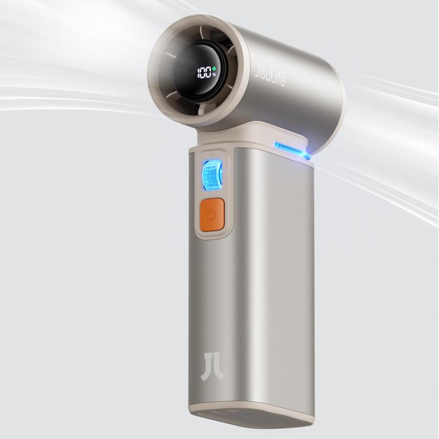JISULIFE 2 in 1 多機能 ハンディファン 小型扇風機 電動エアダスター