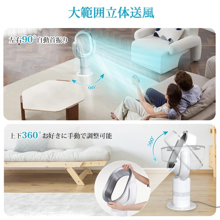 LAOGOT 扇風機 DCモーター はねなし扇風機 スリム扇風機 タワーファン