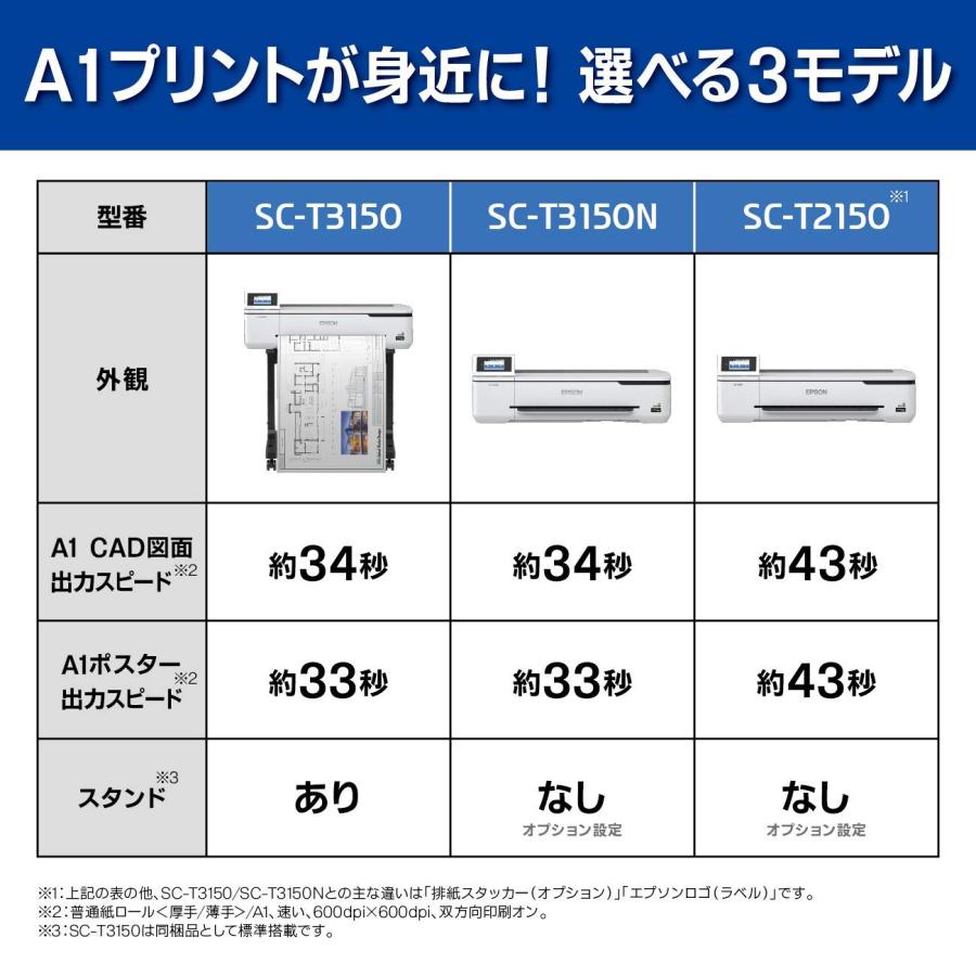 エプソン SC-T2150 A1プラス 大判プリンター スタンドなし(A1ノビ CAD ポスターの画像
