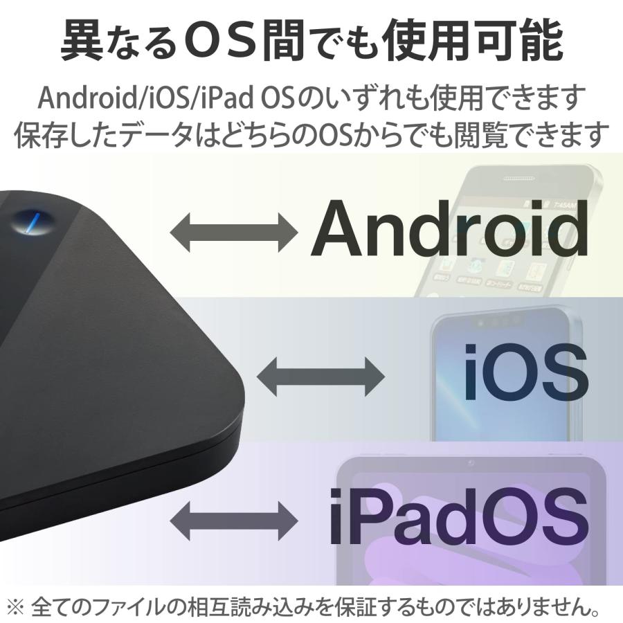 エレコム 外付けSSD 500GB ポータブル USB3.2(Gen1) iPhone/iPad/Android/mac/Wi_2