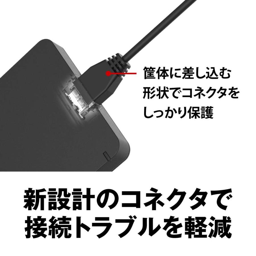 BUFFALO USB3.1(Gen.1)対応 耐衝撃ポータブルHDD 4TB ブラック HD-PGF4