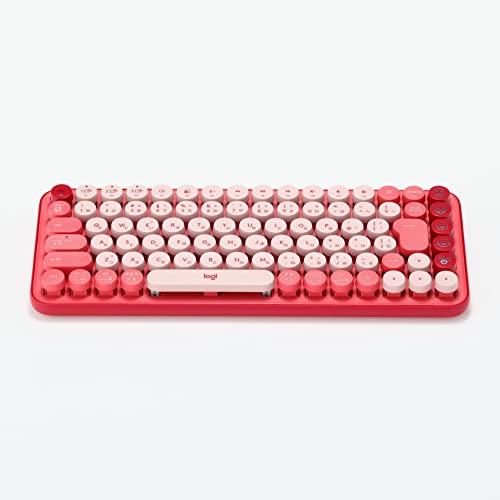 ロジクール POP KEYS K730RO メカニカル ワイヤレス キーボード ローズ