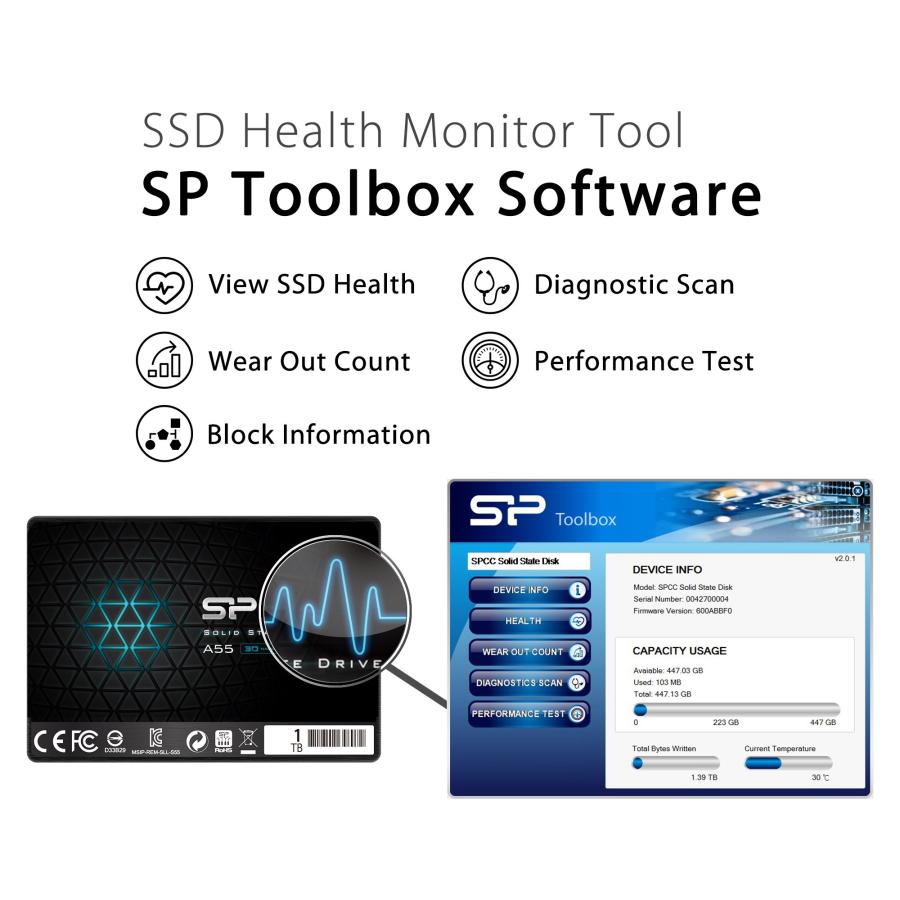 シリコンパワー SSD 1TB 3D NAND採用 SATA3 6Gb/s シリコンパワー SSD 1TB 3D NAND採用 SATA3 6Gb/s 2.5インチ 7mm PS4