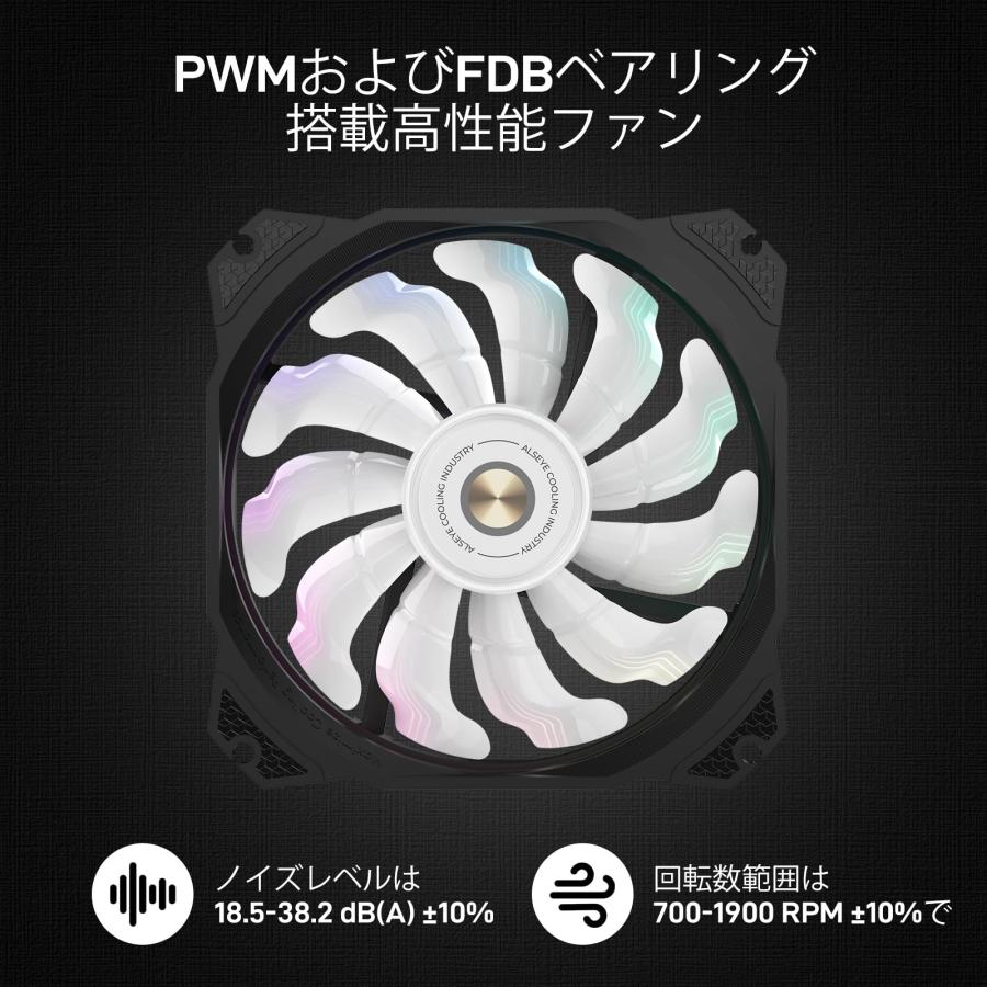 ALSEYE M120DPlus CPUクーラー、温度表示空冷CPUクーラー、には