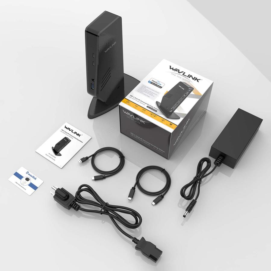 WAVLINK 縦置きUSB-C ユニバーサルドッキングステーション PD 65W