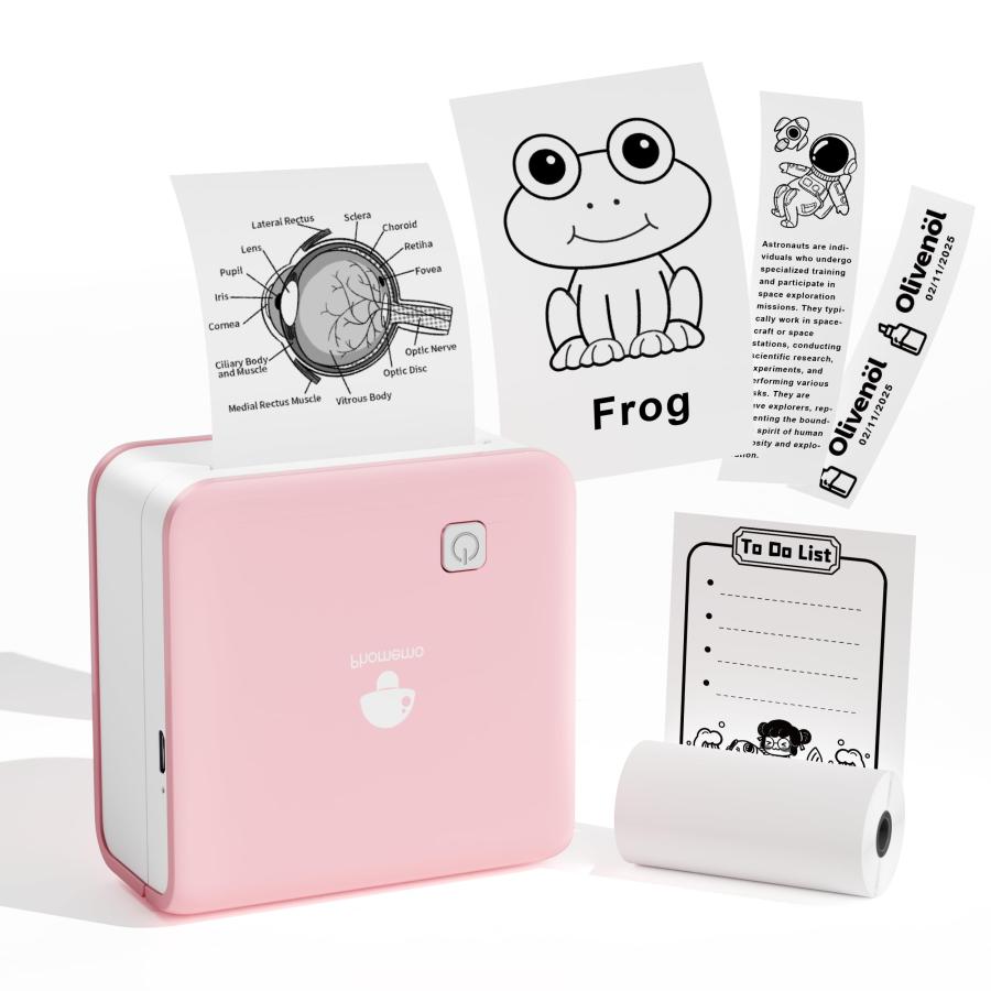 【色:ピンク】ミニプリンター スマホ対応 サーマルプリンター Memoking Amazon.co.jp: ミニプリンター Memoking M02 PRO サーマルプリンター