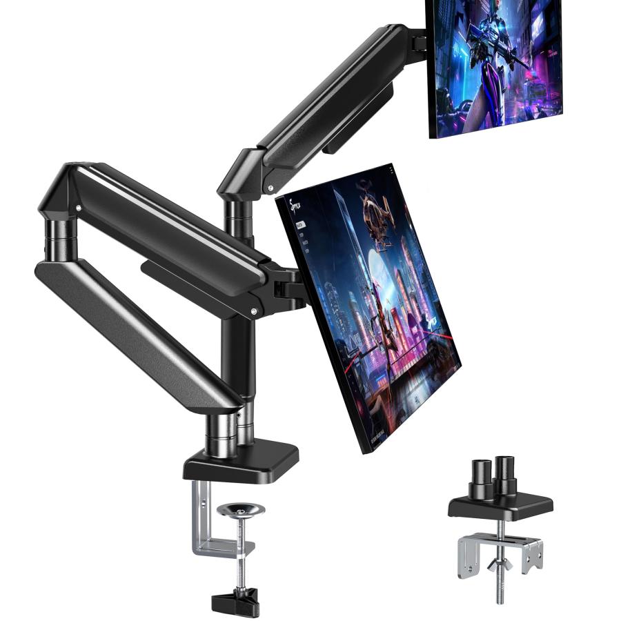 FORGING MOUNT モニターアーム 2画面 ガス式デュアル液晶ディスプレイ