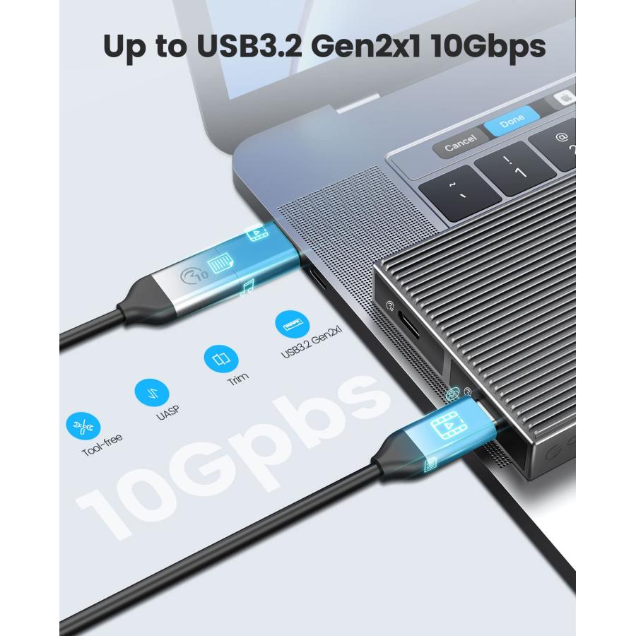 ORICO M.2 SSD 外付けケース NVME ケース M Key PCIe 2230/2242/2260