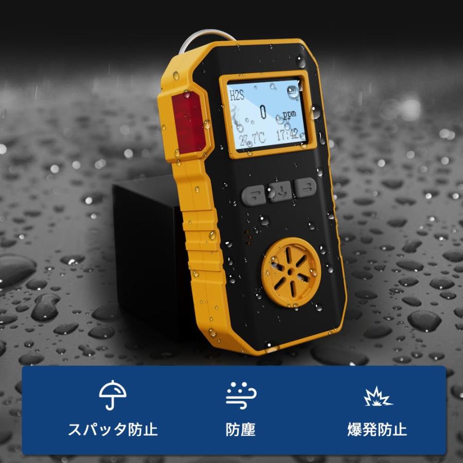 BOSEAN硫化水素測定器 検知器 H2S検出器 ガス漏れ検知 H2S漏れ検知 音 
